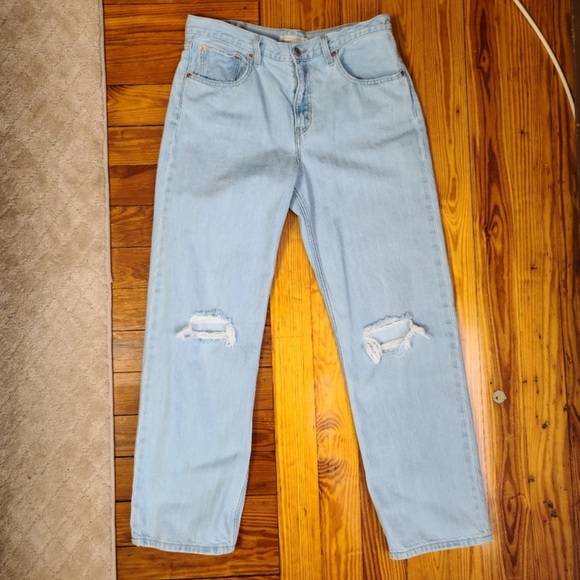 Low Pro Straight Distressed Jean - Picture 3 of 15